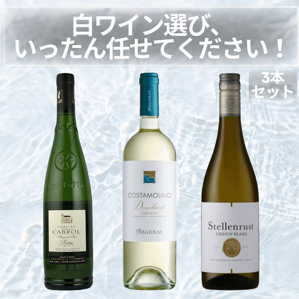 白ワイン選び、いったん任せてください!3本セット